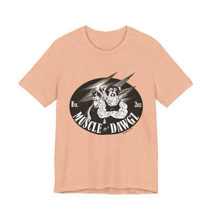 Muscle Dawgz Tee — Vintage Dog Gym Graphic T-Shirt