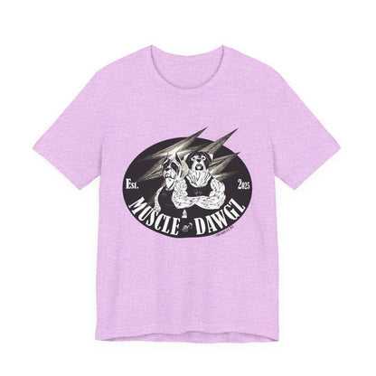 Muscle Dawgz Tee — Vintage Dog Gym Graphic T-Shirt