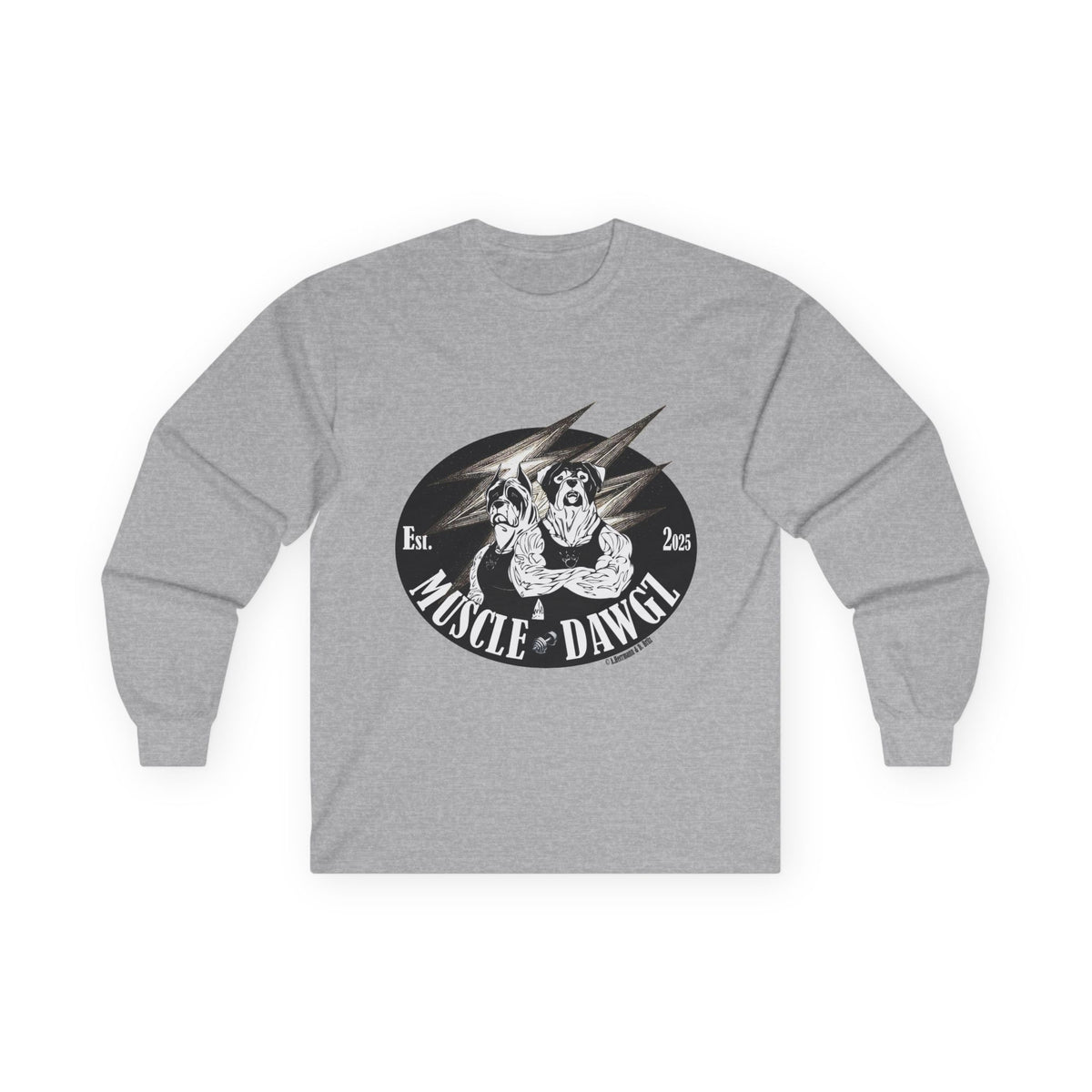 Muscle Dawgz Graphic Long Sleeve Tee