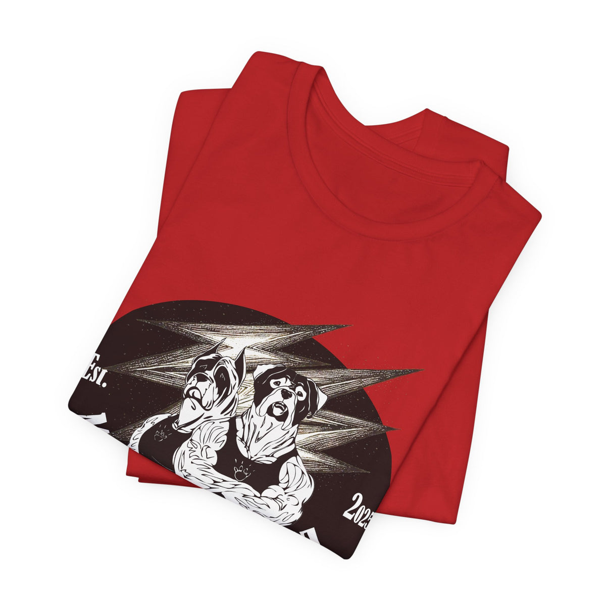 Muscle Dawgz Tee — Vintage Dog Gym Graphic T-Shirt