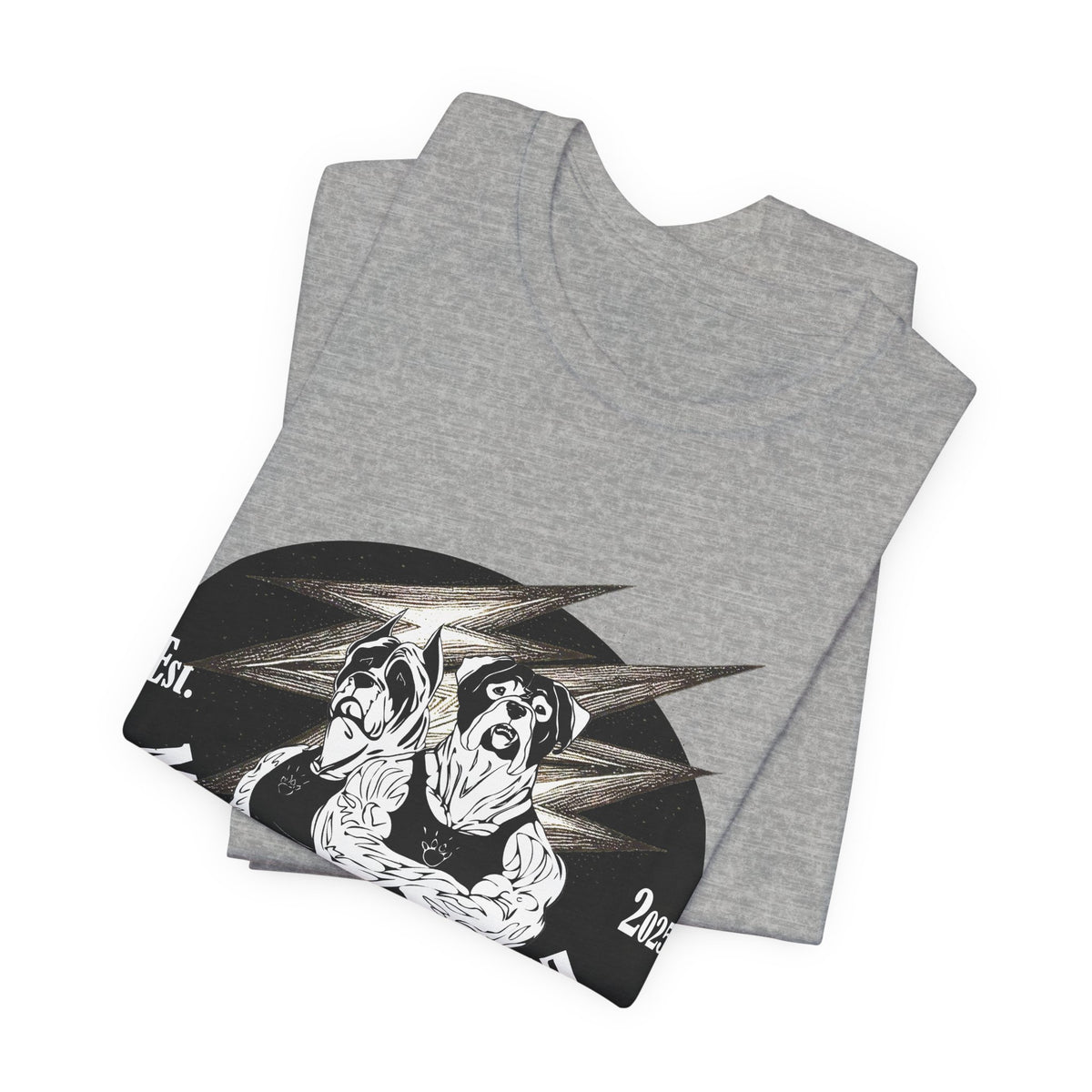 Muscle Dawgz Tee — Vintage Dog Gym Graphic T-Shirt