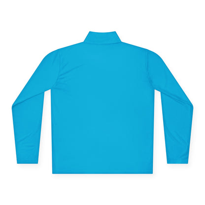 Quarter-Zip Pullover — Vintage Floral Crest Chest Logo