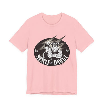 Muscle Dawgz Tee — Vintage Dog Gym Graphic T-Shirt