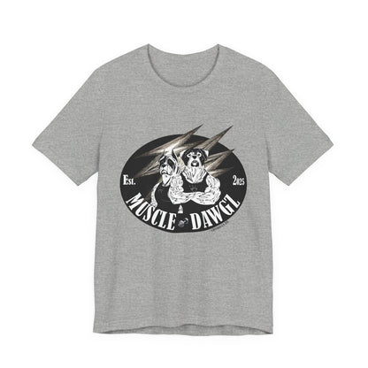 Muscle Dawgz Tee — Vintage Dog Gym Graphic T-Shirt