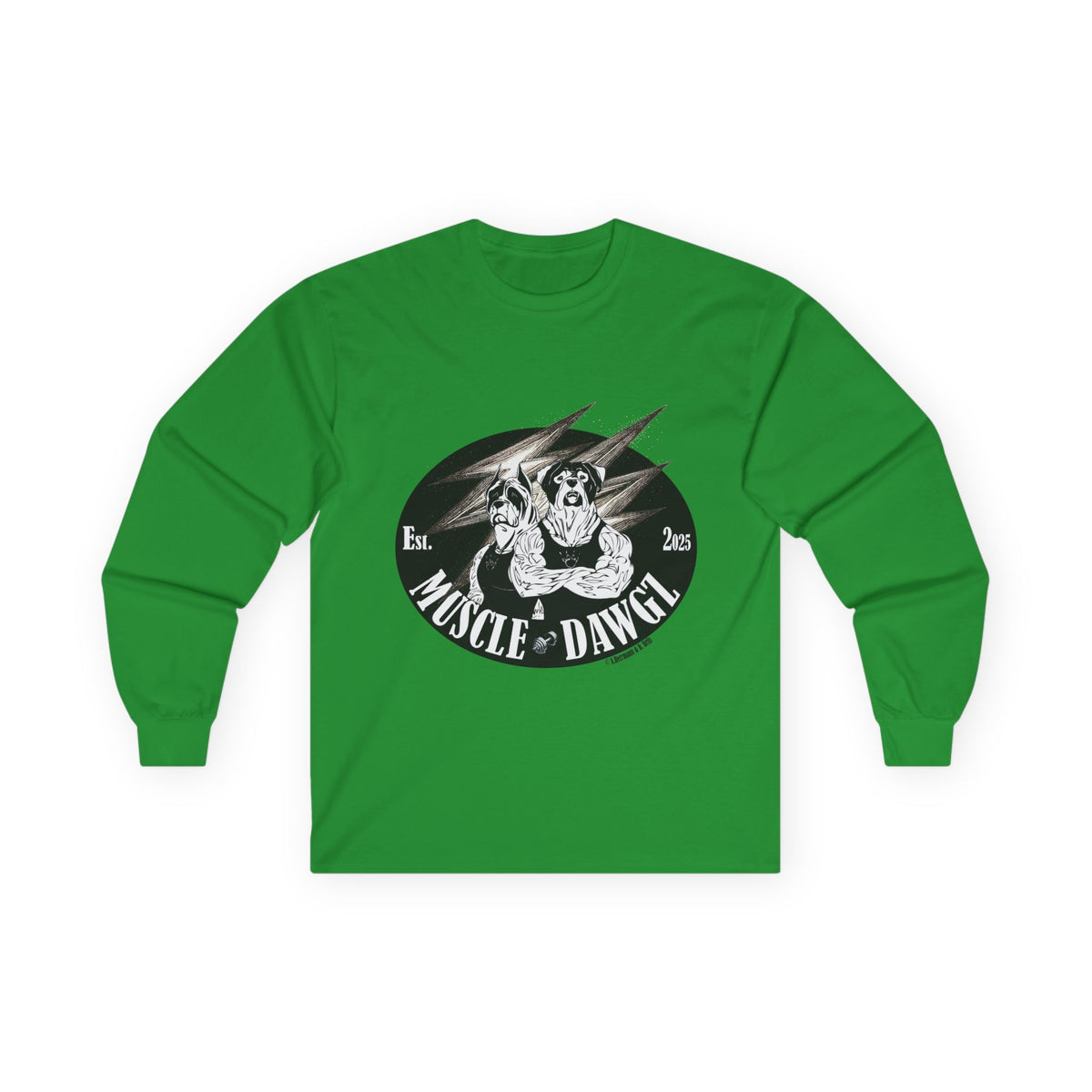 Muscle Dawgz Graphic Long Sleeve Tee