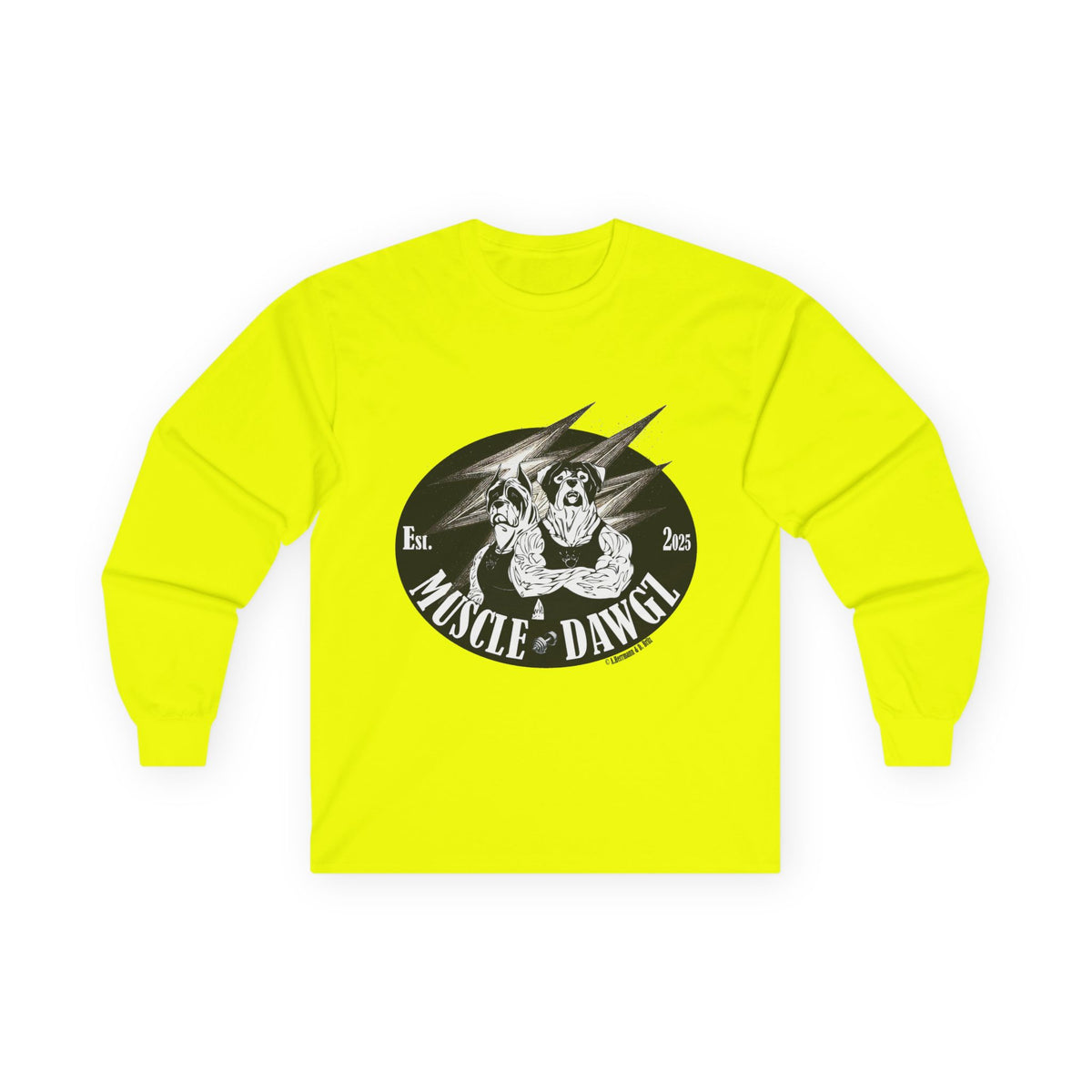 Muscle Dawgz Graphic Long Sleeve Tee
