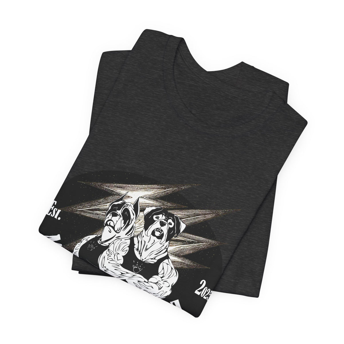 Muscle Dawgz Tee — Vintage Dog Gym Graphic T-Shirt