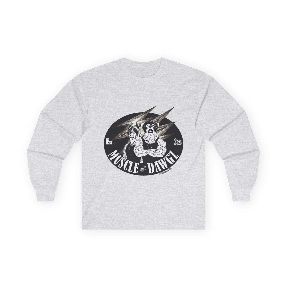 Muscle Dawgz Graphic Long Sleeve Tee