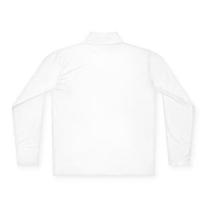 Quarter-Zip Pullover — Vintage Floral Crest Chest Logo