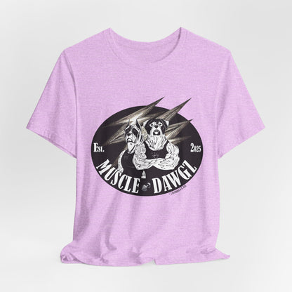 Muscle Dawgz Tee — Vintage Dog Gym Graphic T-Shirt
