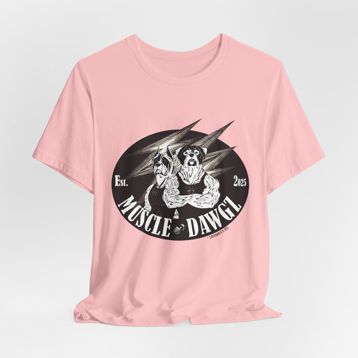 Muscle Dawgz Tee — Vintage Dog Gym Graphic T-Shirt