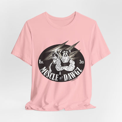 Muscle Dawgz Tee — Vintage Dog Gym Graphic T-Shirt