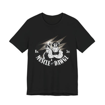 Muscle Dawgz Tee — Vintage Dog Gym Graphic T-Shirt